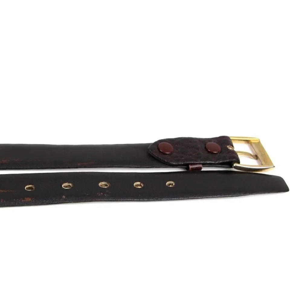 VTG GETCHI GOAT BROWN GENUINE LEATHER 7/8